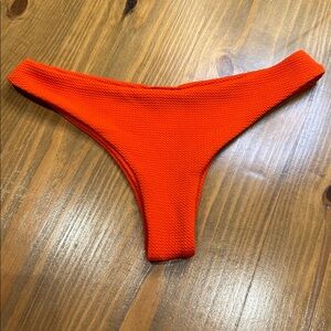 Zaful Orange textured Bikini bottom 8 Large NWOT
